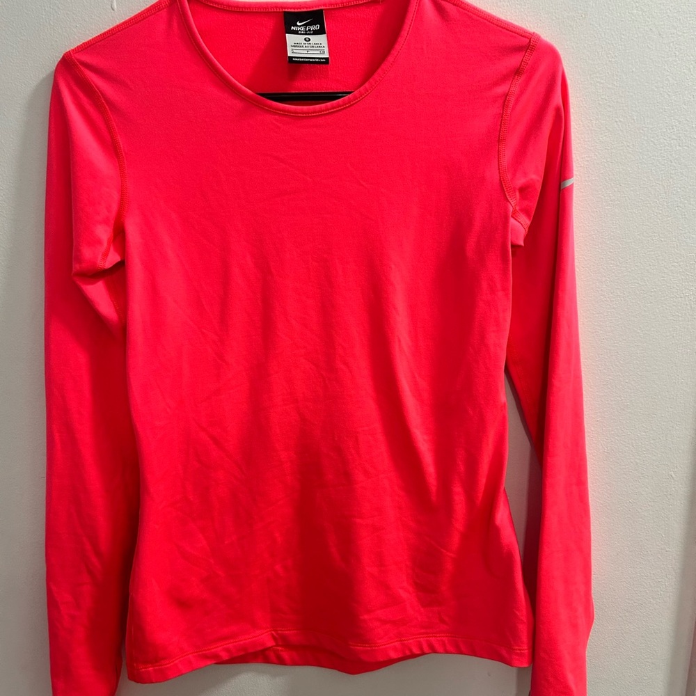 Nike Women's Pink‎ Running Long Sleeve Shirt Size S